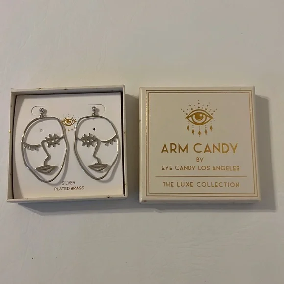 Eye Candy Face Me Earrings - Picture 2 of 2